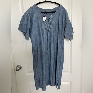 Gap denim short dress M